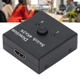 HDMI Switch 4K HDMI Splitter, 1 in 2 Out/2 in 1 Out Bi?Direction HDMI Switcher for Computer Laptop TV Multiple Source Displays