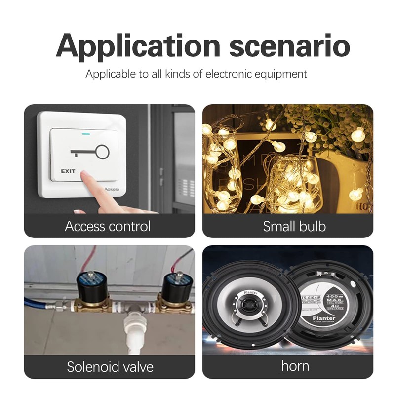 Jadeshay DC 12V Adjustable Timer Delay Module, High Precision Turn