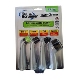 Chef's Choice Japan International Commerce Sonic Scrubber Brush Set for Kitchen & Home