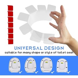 4 Pcs Toilet Pee Guard for Toilet Seat, Splash Guard Prevents Kids and Adult from Peeing Splash to Keep Toilet Clean, Potty Training Pee Splash Guard with Upgrad Super Stickiness