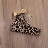 Toddler Infant Baby Girl Swimsuit Leopard Ruffle Swimwear Bikini Tankini