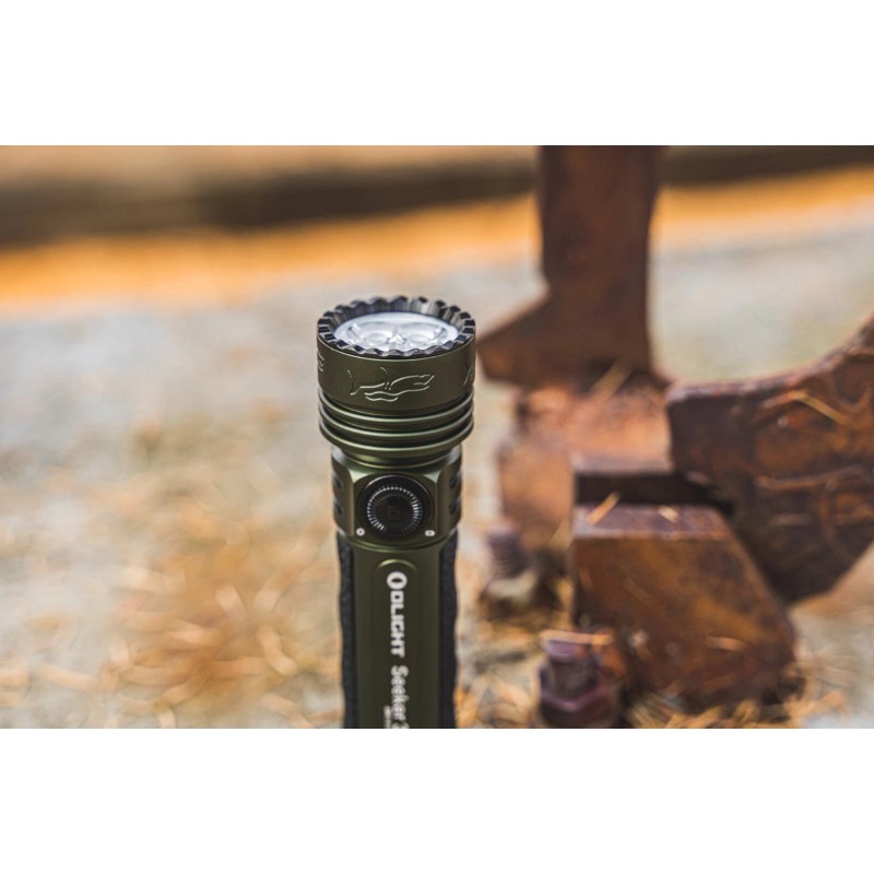 Olight Seeker 3 Pro OD Green Rechargeable Waterproof Flashlight, 4200