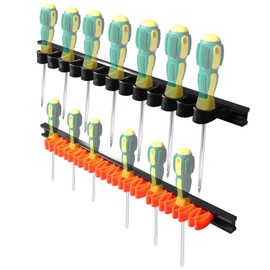 LitKiwi 2PCS Magnetic Screwdriver Organizer,Service Truck Tool Organizer Magnetic Screwdriver Holder,Pick-up-and-go for Convenience,Tool Storage Organizer for Professional & DIY Mechanics