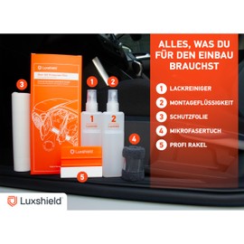 Luxshield Car Door Sill Protector for Ford Focus 5-Door 4 (IV) HN I 2018-2026 - Protective Film Car Door Accessories Trim Paint Protection Film Carbon Black