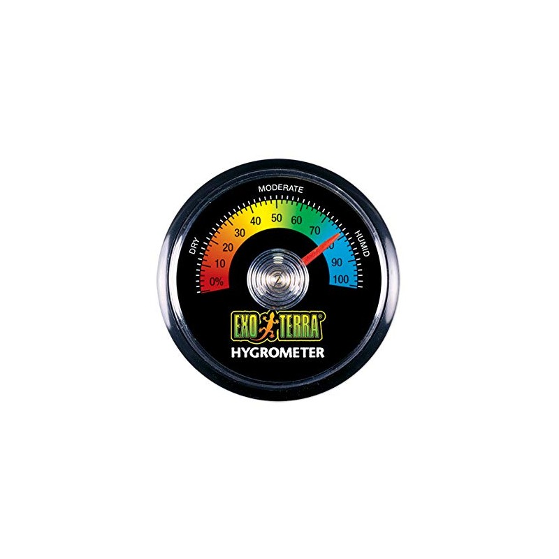 GEX EXOTERRA PT2466 Analog Hygrometer, Easy Installation, Reptile and Amphibian
