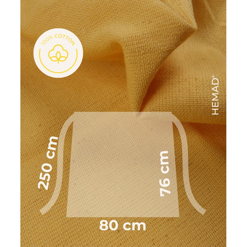 HEMAD Medieval Apron Cotton Model: Repanse, Yellow