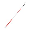 Folding Blind Cane Anti Slip Handle Red White Aluminium Light