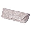 Pearl 092791 Eyeglass Case, Gray, Semi-Hard, Cotton, Floral Pattern