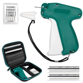 Mini Stitch Gun for Clothes, Fine Stitch Tag Gun for Clothing Quick Stitch Sewing Gun Quick Clothing Fixer Gun Quilting Hemming Stitch Tagging Gun Kit with 6 Needle, 2500 White & 2500 Black Fasteners