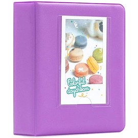3-Inch Film 64 Pockets Mini Photo Albums (purple)