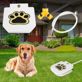 Outdoor Dog Pet Water Dispenser Step Activated Sprinkler with Interactive Paw Pedal Valve Freshwater Drinking Fountaincolor: White Color