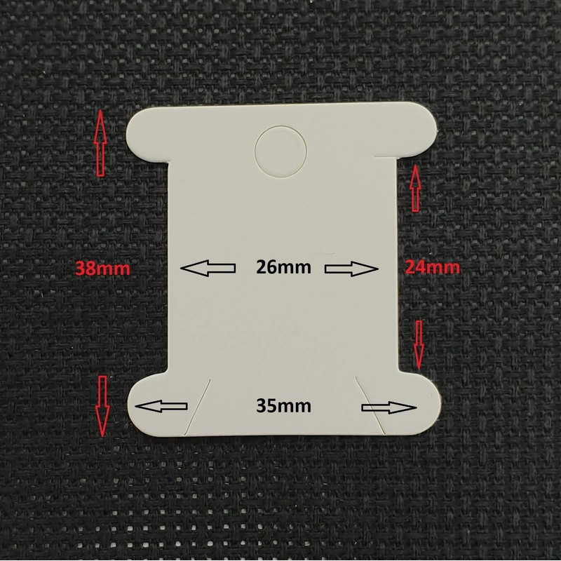 Embroidery Thread Bobbins Cardboard Cross Stitch Bobbins (100)