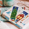 ORIGACH Set of 6 Bookmarks Cross Stitch Kits, Christmas Beginners