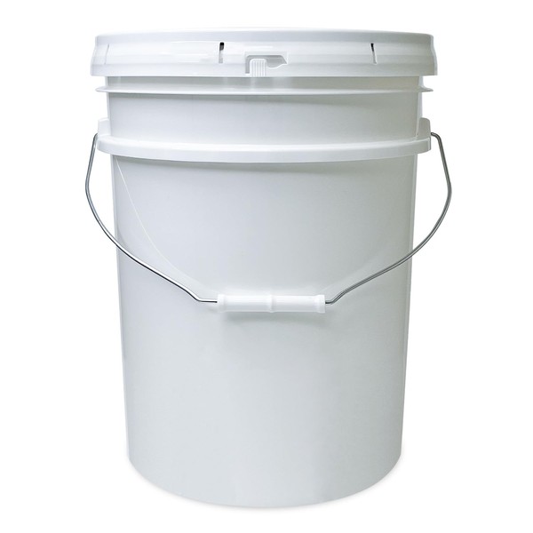 ePackageSupply 5-Gallon White Bucket Pail Container with Lid | Food