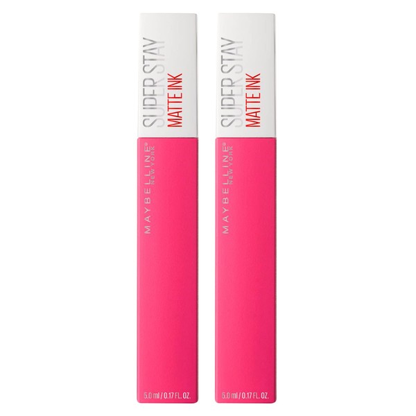 Maybelline New York SuperStay Matte Ink Colour Lips Colour 30 Romantic Long Life 16 Hours - 2 Lipsticks