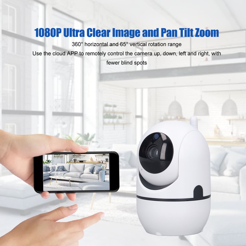 Baby Monitor 360 Degree Panning 65 Degree Vertical 1080P Night