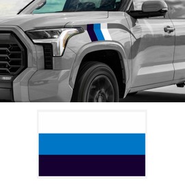 RGOAANC Classic Retro Tri-Color Stripe Decal Sticker, Tri Color Decals, Grille Fender Hood Side Skirt Bumper Side Mirror Dashboard Decoration Fit for Toyota Tacoma Tundra 4Runner Rav4 Accessories