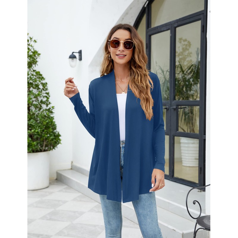 Newchoice Lightweight Cardigans for Women, Open Front Long Sleeve Cardigan