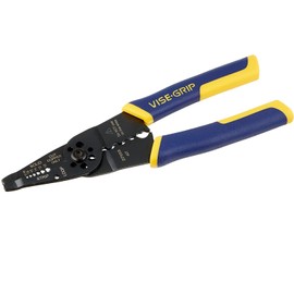 IRWIN VISE-GRIP Wire Stripper, 8 inch, Cuts 10-22 AWG, Plier Style Nose, ProTouch Grip for Maximum Comfort (2078309)
