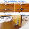 Pack of 2 Hinges 90 Degree, Hinges Folding Shelf, Hidden