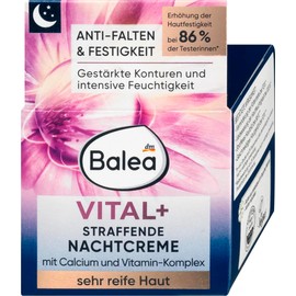 Balea Vital+ Intensive Night Cream for Very Mature Skin (55+ to 70+) with Calcium & Royal Jelly - Not Tested on Animals - 50ml by dm balea