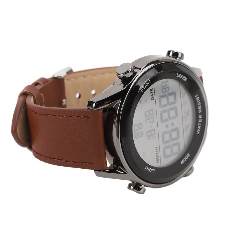 Men Digital Watch Dual Time Stopwatch Calendar Alarm Clock Waterproof