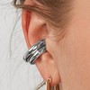 Round Huggie Ear Cuff Earrings for Women Adjustable Non Piercing