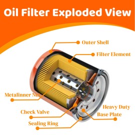 Lvdrwi 070185ES Oil Fi-lter(90mm) Fit for Ge-nerac Guardian 8-24KW Series Air-cooled and Portable Generators 990CC 760CC Engine Rep 070185E (4)