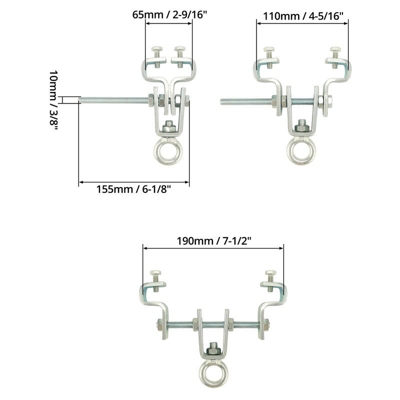 QWORK® Boxing Punching Bag Hanger, I-Beam Clamp Holder, Punching Bag