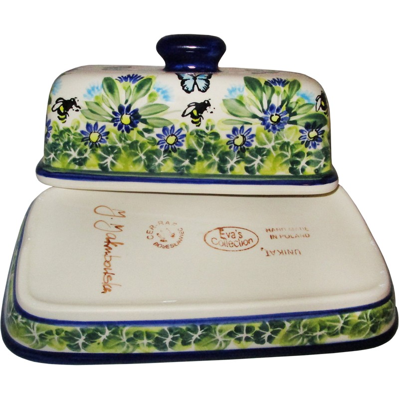Polish Pottery American size Stick Butter Dish - Eva's Collection