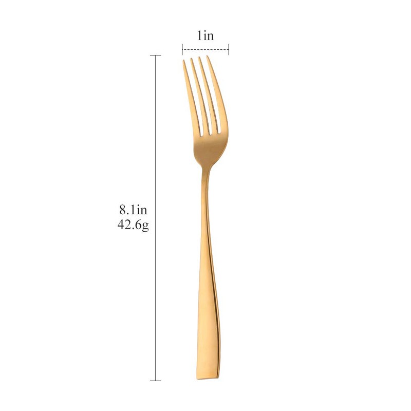 SUNSENGEUR Stainless Steel Kitchen Dinner Forks 12-Piece Dinner Fork Set