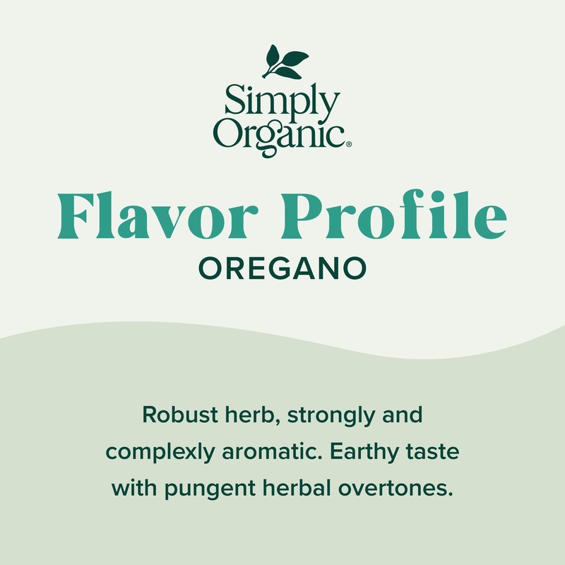 Simply Organic Oregano, .75 oz
