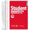 Brunnen Collegeblock Notepad, 4-part, 70 g/m², A6, Squared Spiral Notebook
