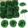 Jdsour 50 Pack Artificial Silk Carnation Picks ，Artificial Flowers Carnation