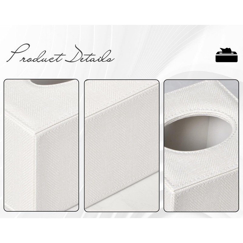 Colylan Tissue Box Cover Square Tissue Box Holder for Bathroom
