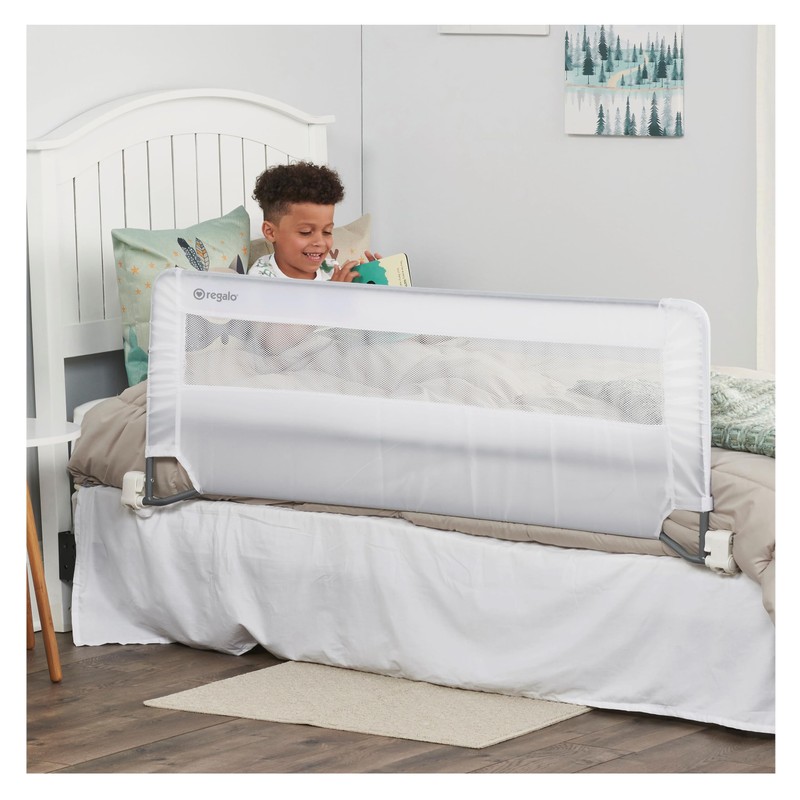 Regalo Swing Down 54-Inch Extra Long Bed Rail Guard, with