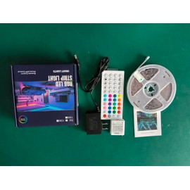 65FT Rope Light with 44 Key Remote RGB 5050 Color Changing Music Sync Light Strip for Room Home Decor On Chritmas, New Year