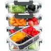 M MCIRCO [5-Pack, 36 oz] Glass Meal Prep Containers 3