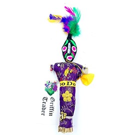 Mardi Gras World Voodoo Doll Good Luck Purple Power Money Wealth Prosper Revenge