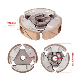 Clutch Pad+Flywheel Basket complete fits for ktm 50 Dirt bikes compatible with 50 Junior Senior Mini SX Pro JR SR LC 2002-2008 Mini Adventure Supermoto Replace OE # 45232000244