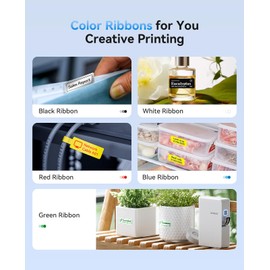 NIIMBOT N1 Bluetooth Label Maker Machine, Thermal Transfer Technology, Permanent Label, 12mm Printing Width, Versatile APP Editing, Support Color Printing