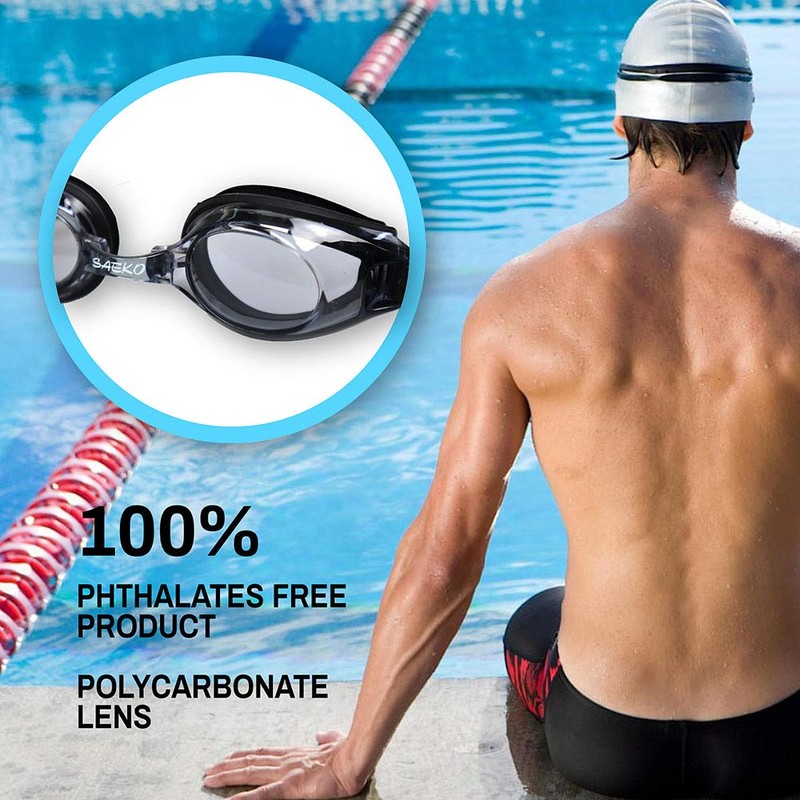 High Quality Optical Swimming Goggles -3 Adult Black Minus &