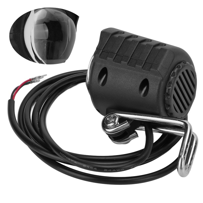 Electric Scooter Headlight Bright LED Inbuilt Horn Waterproof Easy Installation