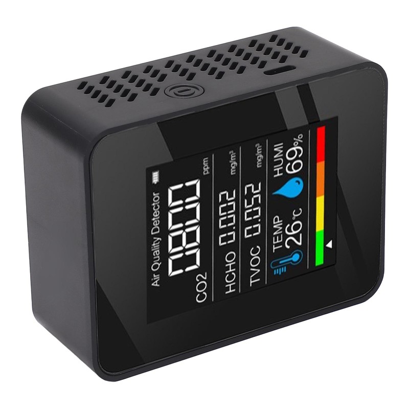 5 in 1 Air Quality Monitor LCD Color Screen CO2
