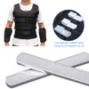 PXRJE Weighted Vest Steel Plates Adjustable Rustproof Strength Training Weight