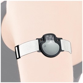 DiaBrothers Enlite Guardian Fixation Strap Holder with Adjustable Bracelet – Holder: Black – Bracelet: White – Size: M (25-35 cm)