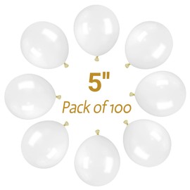 100 Pcs Clear Balloons 5 inch Mini Transparent Latex Balloons Small Party Balloons for Baby Shower Birthday Party Wedding Engagement Anniversary Festival Decorations (clear balloons)