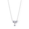 The Kiss BD-SN5002 Silver Necklace, Birthstone, Simple, Women's, Gift Wrapping,