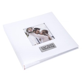 Our Son's Wedding (boxed) photo album (boxed gift - Holds 6x4 photos x 100) Insert your own photo into the clear window.