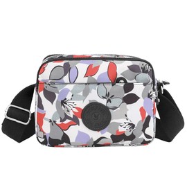 FAVORTALK Nylon Across Body Bag for Women - Crossbody Bags for Womens Ladies Multi Pocket Handbag Small fro Work Shopping - B35723